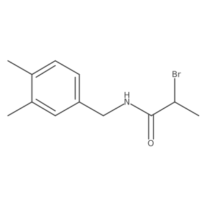 2-Bromo-N-(3,4-dimethylbenzyl)propanamide Structure