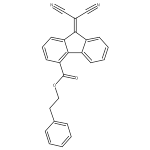 2-Phenylethyl 9-(dicyanomethylene)-9H-fluorene-4-carboxylate Structure