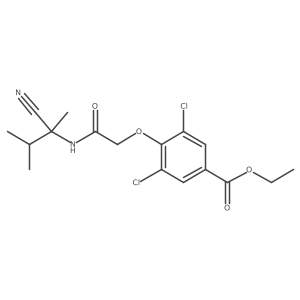 Ethyl 3,5-dichloro-4-{[(1-cyano-1,2-dimethylpropyl)carbamoyl]methoxy}benzoate Structure