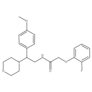 2-(2-fluorophenoxy)-N-(2-(4-methoxyphenyl)-2-morpholinoethyl)acetamide Structure