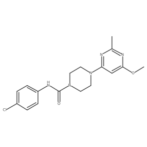 N-(4-chlorophenyl)-4-(6-methoxy-2-methylpyrimidin-4-yl)piperazine-1-carboxamide Structure
