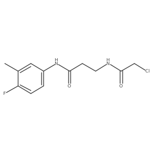 3-[(2-chloroacetyl)amino]-N-(4-fluoro-3-methylphenyl)propanamide Structure