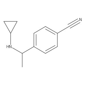 4-[1-(Cyclopropylamino)ethyl]benzonitrile Structure