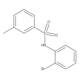 N-(2-bromophenyl)-3-methylbenzenesulfonamide结构式