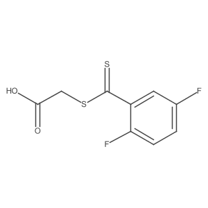 Acetic acid, 2-[[(2,5-difluorophenyl)thioxomethyl]thio]-结构式