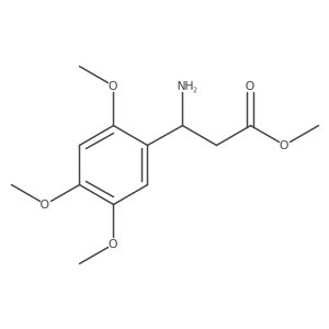 Methyl 3-amino-3-(2,4,5-trimethoxyphenyl)propanoate结构式