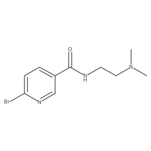 6-bromo-N-[2-(dimethylamino)ethyl]pyridine-3-carboxamide Structure