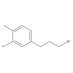 4-(3-Bromopropyl)-2-fluoro-1-methylbenzene结构式