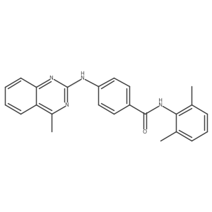 N-(2,6-dimethylphenyl)-4-[(4-methylquinazolin-2-yl)amino]benzamide结构式