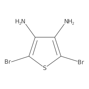 2,5-Dibromo-3,4-thiophenediamine Structure