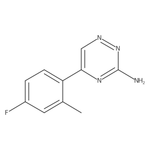 5-(4-Fluoro-2-methylphenyl)-1,2,4-triazin-3-amine结构式