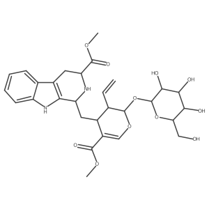 5(S)-5-Carbomethoxystrictosidine结构式