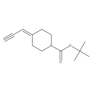 1-(t-Butoxycarbonyl)-4-(prop-2-ynylidene)-piperidine Structure