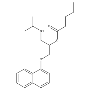 1-[[(1-Methylethyl)amino]methyl]-2-(1-naphthalenyloxy)ethyl pentanoate Structure