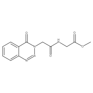 methyl 2-({2-[4-oxo-1,2,3-benzotriazin-3(4H)-yl]acetyl}amino)acetate Structure