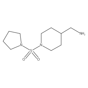 [1-(Pyrrolidine-1-sulfonyl)piperidin-4-yl]methanamine结构式