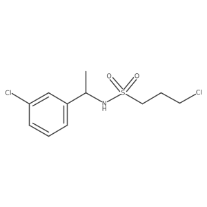 1-Propanesulfonamide, 3-chloro-N-[1-(3-chlorophenyl)ethyl]- Structure