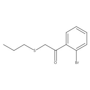 1-(2-Bromophenyl)-2-(propylsulfanyl)ethan-1-one结构式