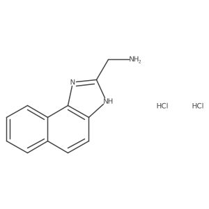 (1H-Naphtho[1,2-d]imidazol-2-yl)methanamine dihydrochloride结构式