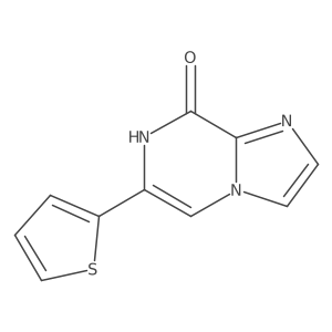 8-Hydroxy-6-(2-thienyl)imidazo[1,2-a]pyrazine结构式