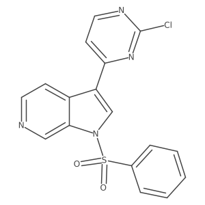 3-(2-Chloro-4-pyrimidinyl)-1-(phenylsulfonyl)-1H-pyrrolo[2,3-c]pyridine Structure