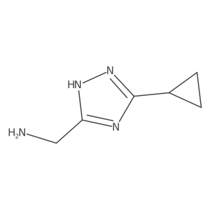 (5-Cyclopropyl-1h-1,2,4-triazol-3-yl)methanamine Structure