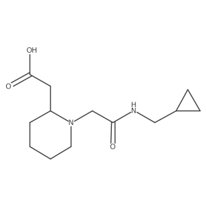 1-[2-[(Cyclopropylmethyl)amino]-2-oxoethyl]-2-piperidineacetic acid Structure