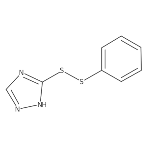 5-(Phenyldithio)-1H-1,2,4-triazole结构式