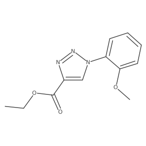 ethyl 1-(2-methoxyphenyl)-1H-1,2,3-triazole-4-carboxylate结构式