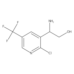(2S)-2-amino-2-[2-chloro-5-(trifluoromethyl)pyridin-3-yl]ethan-1-ol Structure