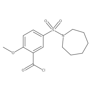 5-(Azepan-1-ylsulfonyl)-2-methoxybenzoyl chloride Structure