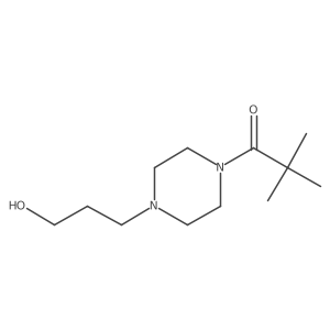 1-(4-(3-Hydroxypropyl)piperazin-1-yl)-2,2-dimethylpropan-1-one Structure