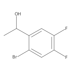 (1R)-1-(2-bromo-4,5-difluorophenyl)ethan-1-ol结构式