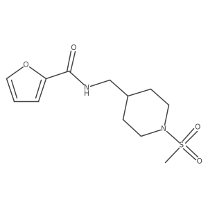 N-((1-(methylsulfonyl)piperidin-4-yl)methyl)furan-2-carboxamide Structure