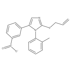 2-(allylthio)-5-(3-nitrophenyl)-1-(o-tolyl)-1H-imidazole Structure