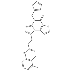 N-(2,3-dimethylphenyl)-2-((5-oxo-4-(thiophen-2-ylmethyl)-4,5-dihydrothieno[2,3-e][1,2,4]triazolo[4,3-a]pyrimidin-1-yl)thio)acetamide Structure