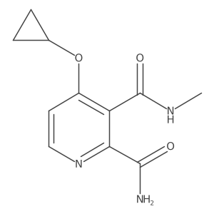 4-Cyclopropoxy-N3-methylpyridine-2,3-dicarboxamide结构式