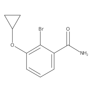 2-Bromo-3-cyclopropoxybenzamide Structure