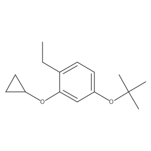 4-Tert-butoxy-2-cyclopropoxy-1-ethylbenzene Structure