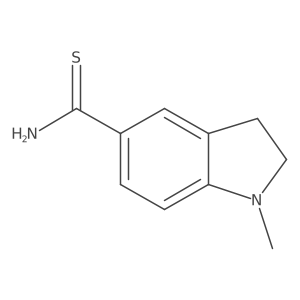 1-Methyl-2,3-dihydro-1H-indole-5-carbothioamide结构式
