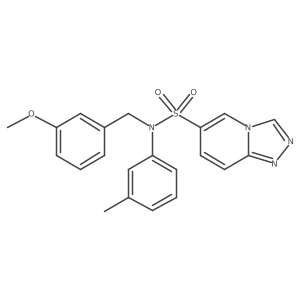 N-[(3-methoxyphenyl)methyl]-N-(3-methylphenyl)-[1,2,4]triazolo[4,3-a]pyridine-6-sulfonamide Structure