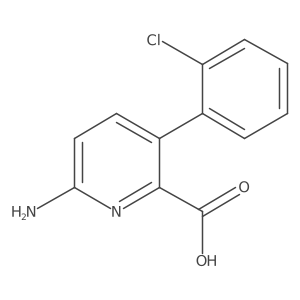 6-Amino-3-(2-chlorophenyl)picolinic acid结构式