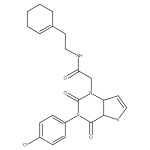2-[3-(4-chlorophenyl)-2,4-dioxo-1H,2H,3H,4H-thieno[3,2-d]pyrimidin-1-yl]-N-[2-(cyclohex-1-en-1-yl)ethyl]acetamide Structure