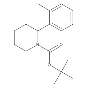 tert-Butyl (S)-2-(o-tolyl)piperidine-1-carboxylate Structure