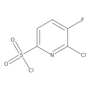 6-Chloro-5-fluoropyridine-2-sulfonyl chloride结构式
