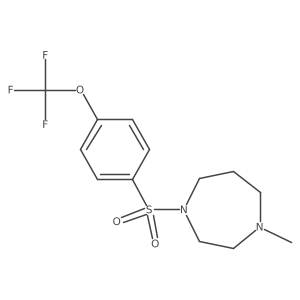 1-Methyl-4-[4-(trifluoromethoxy)benzenesulfonyl]-1,4-diazepane Structure