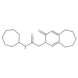 N-cycloheptyl-2-(3-oxo-3,5,6,7,8,9-hexahydro-2H-cyclohepta[c]pyridazin-2-yl)acetamide Structure