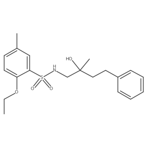 2-ethoxy-N-(2-hydroxy-2-methyl-4-phenylbutyl)-5-methylbenzenesulfonamide结构式