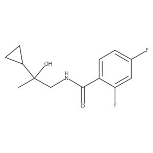 N-(2-cyclopropyl-2-hydroxypropyl)-2,4-difluorobenzamide结构式