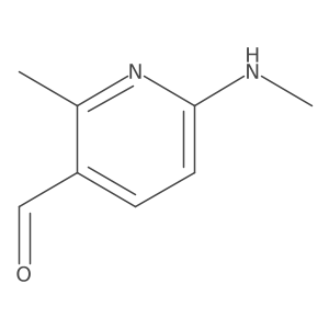 2-Methyl-6-(methylamino)nicotinaldehyde结构式